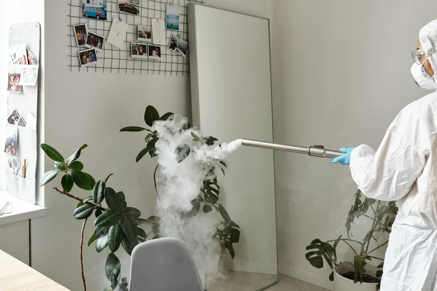 تنظيف الماترس بالبخار الساخن